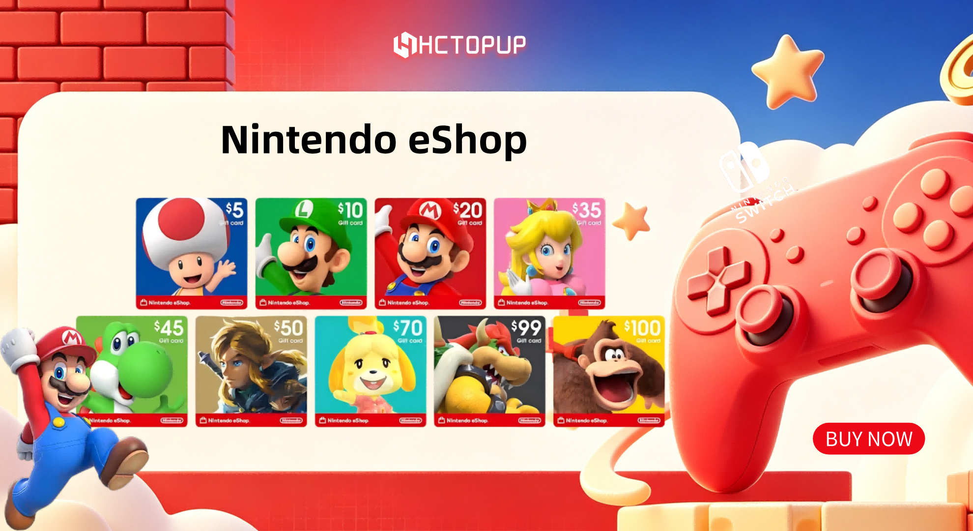 Nintendo eShop cards promotion